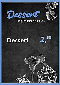 Dessertkarte